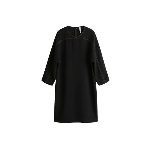 Mango Straight Fit Jurk Zwart mango kopen in de aanbieding Mango Straight Fit Jurk Zwart mango kopen in de aanbieding