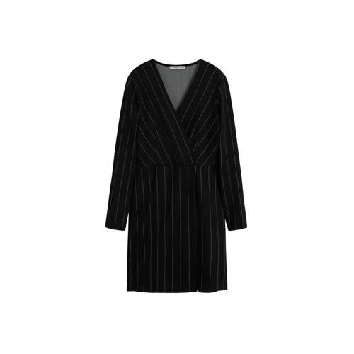 Mango Jurk Met Krijtstreep Zwart mango kopen in de aanbieding Mango Jurk Met Krijtstreep Zwart mango kopen in de aanbieding