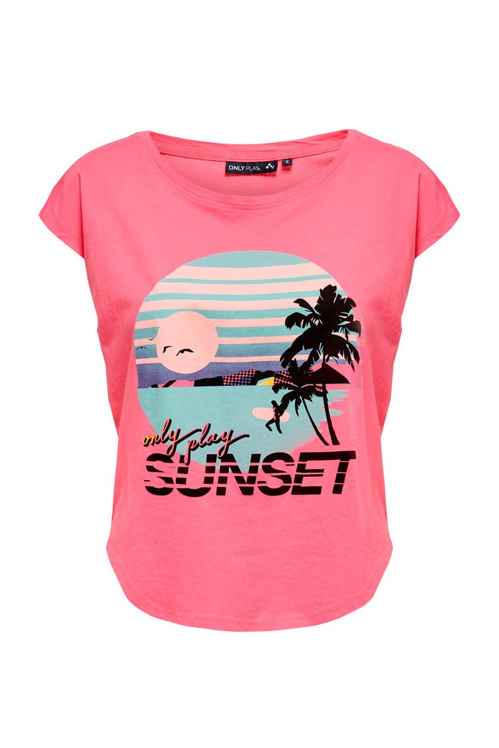 Only Play sport T-shirt roze, Roze