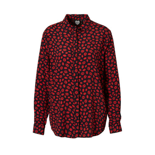 Catwalk Junkie Blouse Met All Over Print Rood catwalk junkie kopen in de aanbieding