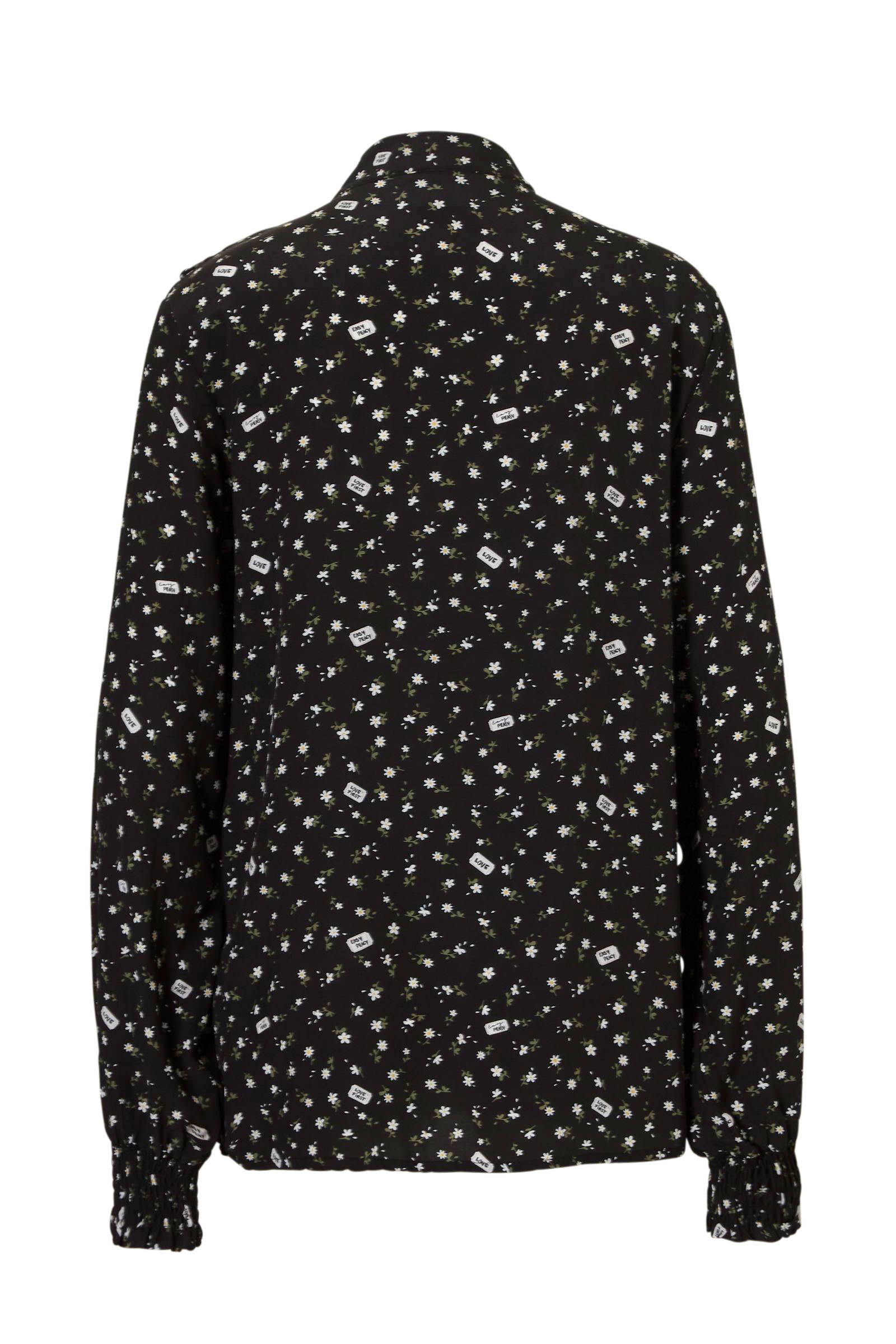gebloeme Junkie Catwalk zwart Catwalk blouse Junkie wq7pxS8p