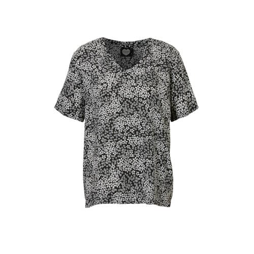 Catwalk Junkie Gebloemd T Shirt catwalk junkie kopen in de aanbieding