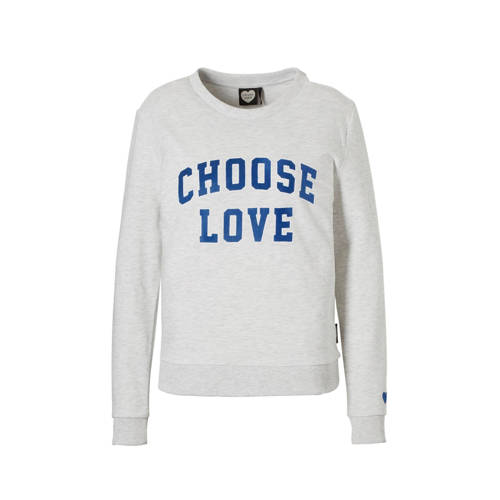 Catwalk Junkie Sweater Met Tekstopdruk Grijs catwalk junkie kopen in de aanbieding Catwalk Junkie Sweater Met Tekstopdruk Grijs catwalk junkie kopen in de aanbieding