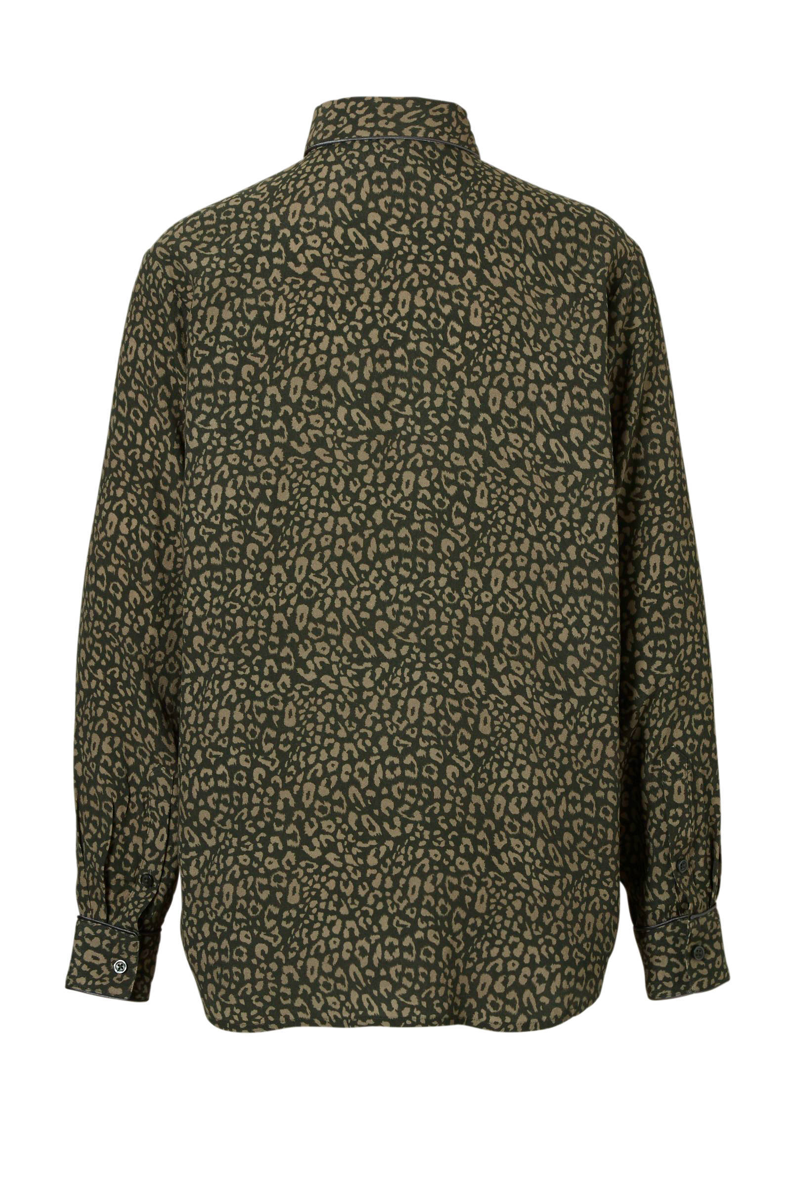 kaki blouse panterprint Junkie met Catwalk wI5XqW