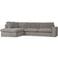 WOOOD Thomas Hoekbank Links - Ribstof - Vergrijsd Groen - 283x92x197