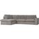 WOOOD WOOOD Thomas Hoekbank Links - Ribstof - Vergrijsd Groen - 283x92x197