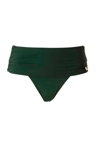 Mix & Match omslag bikinibroekje high waist groen