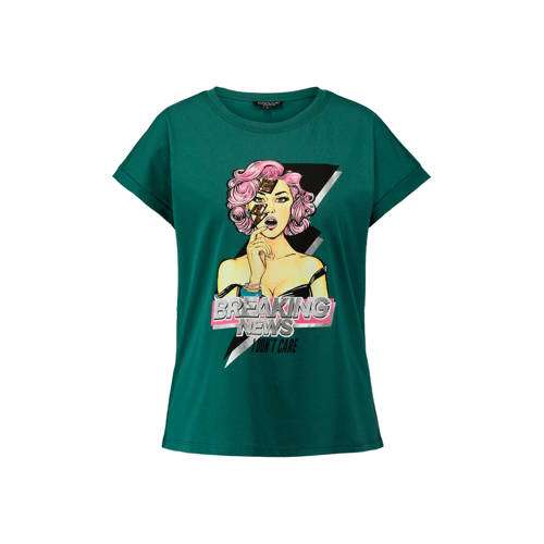 Coolcat T Shirt Met Printopdruk Groen coolcat kopen in de aanbieding