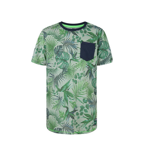We Fashion T Shirt Met Allover Dessin Groen we fashion kopen in de aanbieding