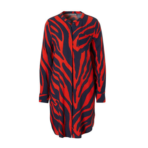Geisha Blousejurk Met Zebraprint Rood geisha kopen in de aanbieding Geisha Blousejurk Met Zebraprint Rood geisha kopen in de aanbieding