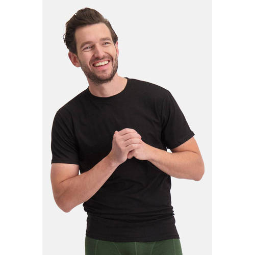 Bamboo Basics ondershirt Ruben met bamboe (set van 2) zwart afbeelding