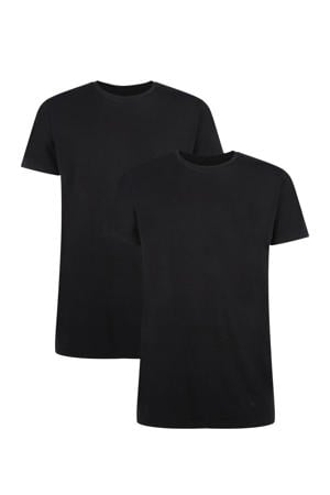 T-shirt Ruben met bamboe (set van 2) zwart