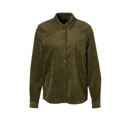 Vero Moda Corduroy Blouse vero moda kopen in de aanbieding