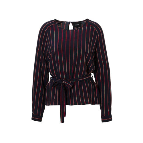 Object Gestreepte Top Met Koord object kopen in de aanbieding Object Gestreepte Top Met Koord object kopen in de aanbieding
