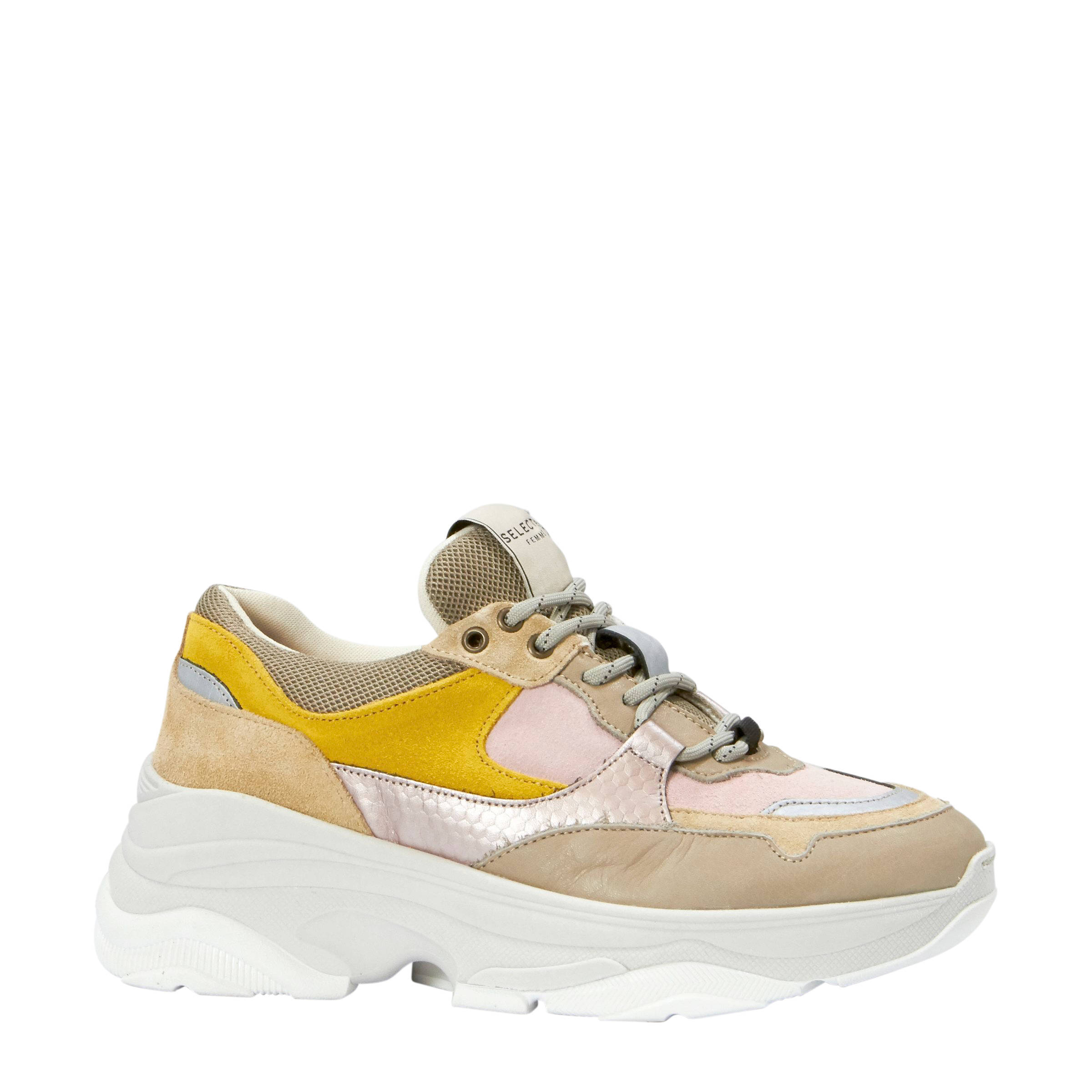 SELECTED FEMME SLFGavina Trainer B leren sneakers | wehkamp