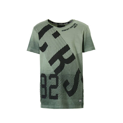 Cars T Shirt Vizzini Met Tekst Kaki cars kopen in de aanbieding