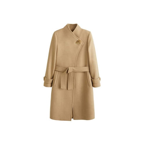 Mango Coat Met Decoratieve Knopen Beige mango kopen in de aanbieding