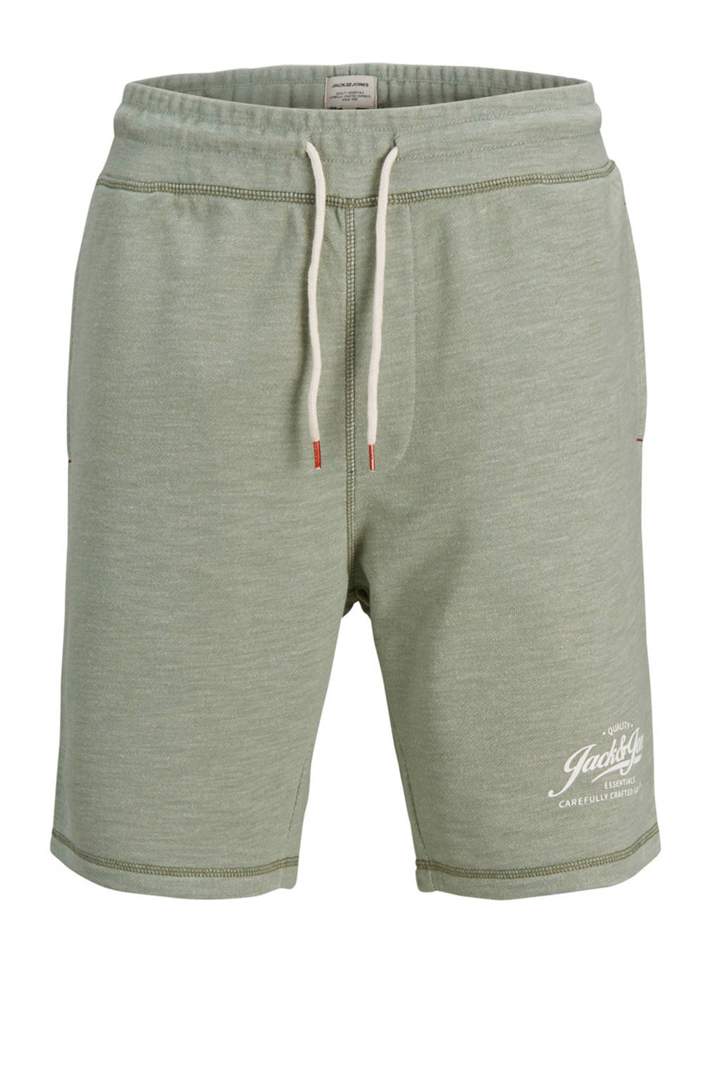 Jack & Jones Essentials slim fit sweatshort met aantrekkoord, Lichtgroen