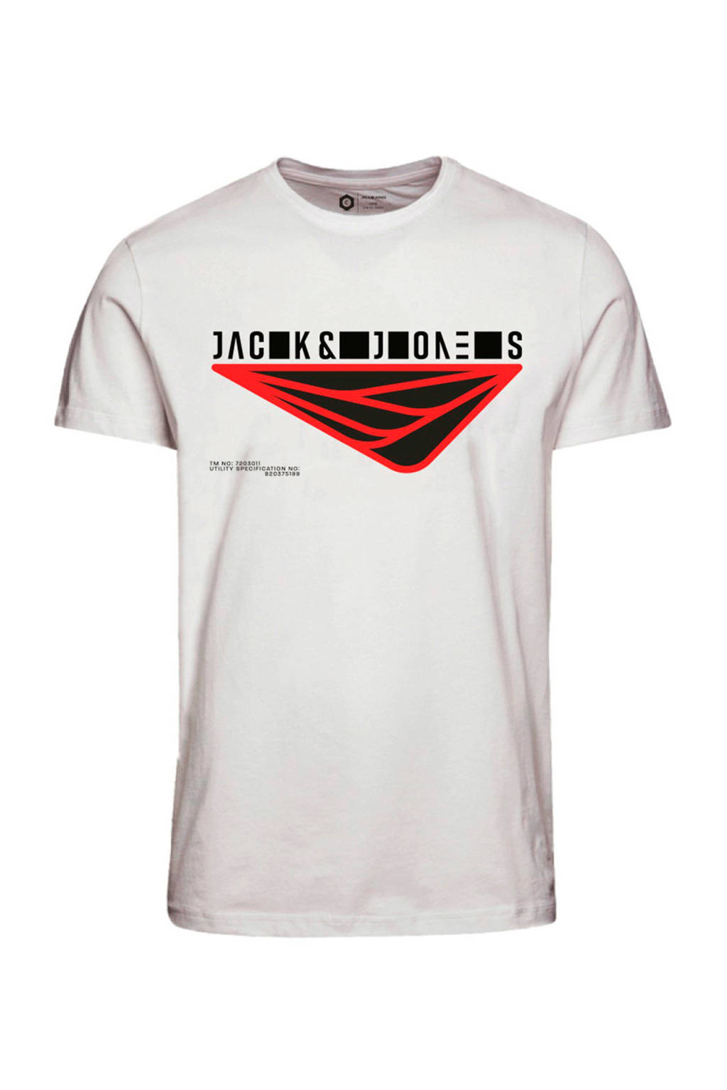 Jack & Jones Core T-shirt met printopdruk, Wit