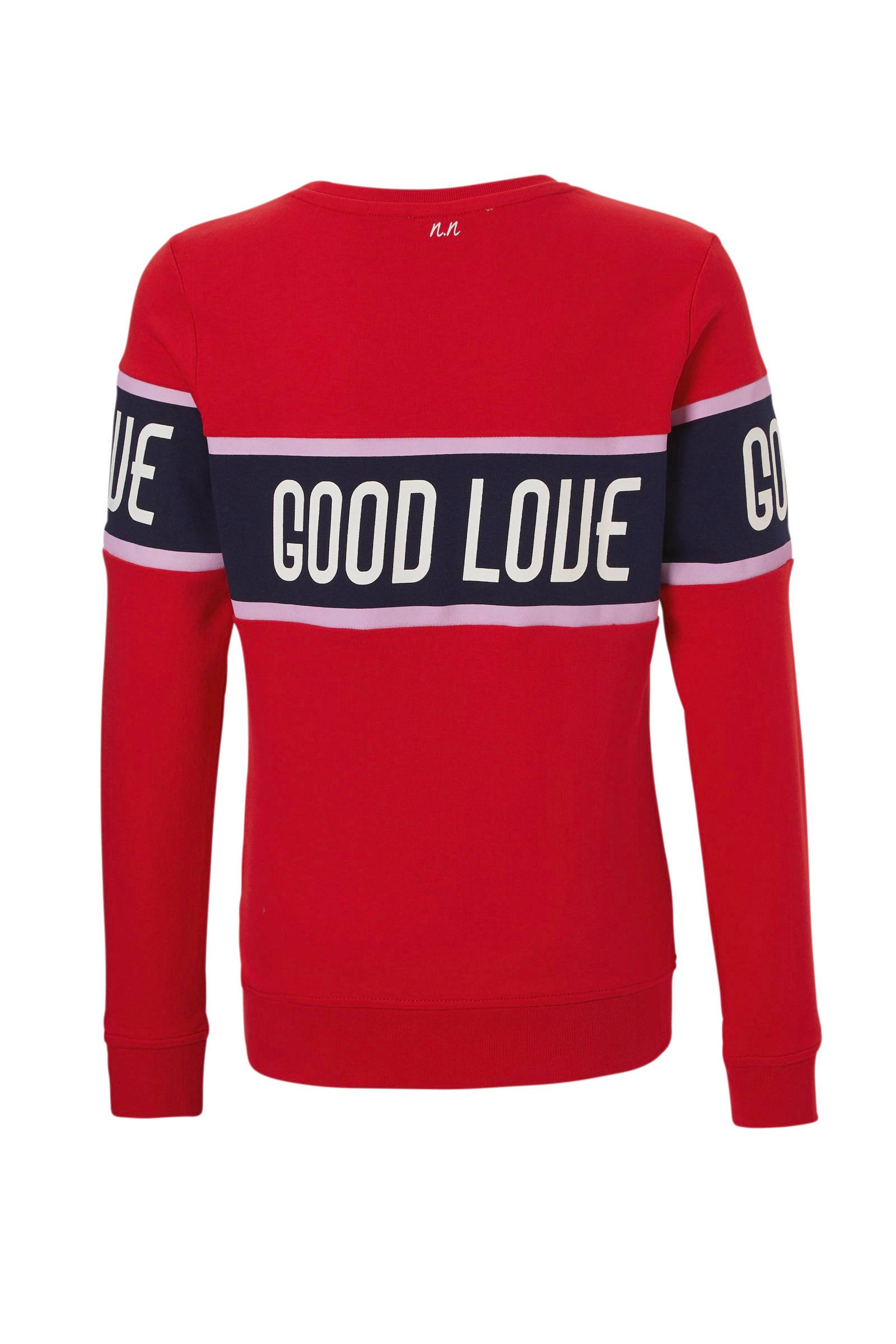 NIK&NIK sweater Good Love met tekst rood | wehkamp NIK&NIK sweater Good Love met tekst rood | wehkamp