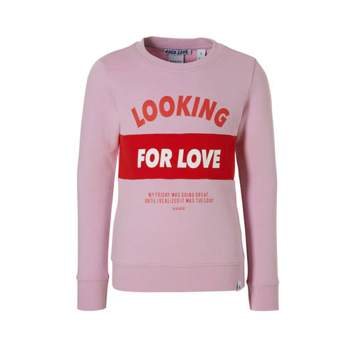 Nik En Niknik Sweater Met Tekstprint Looking Roze nik en nik kopen in de aanbieding Nik En Niknik Sweater Met Tekstprint Looking Roze nik en nik kopen in de aanbieding