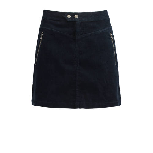 America Today Corduroy A Lijn Rok Donkerblauw america today kopen in de aanbieding