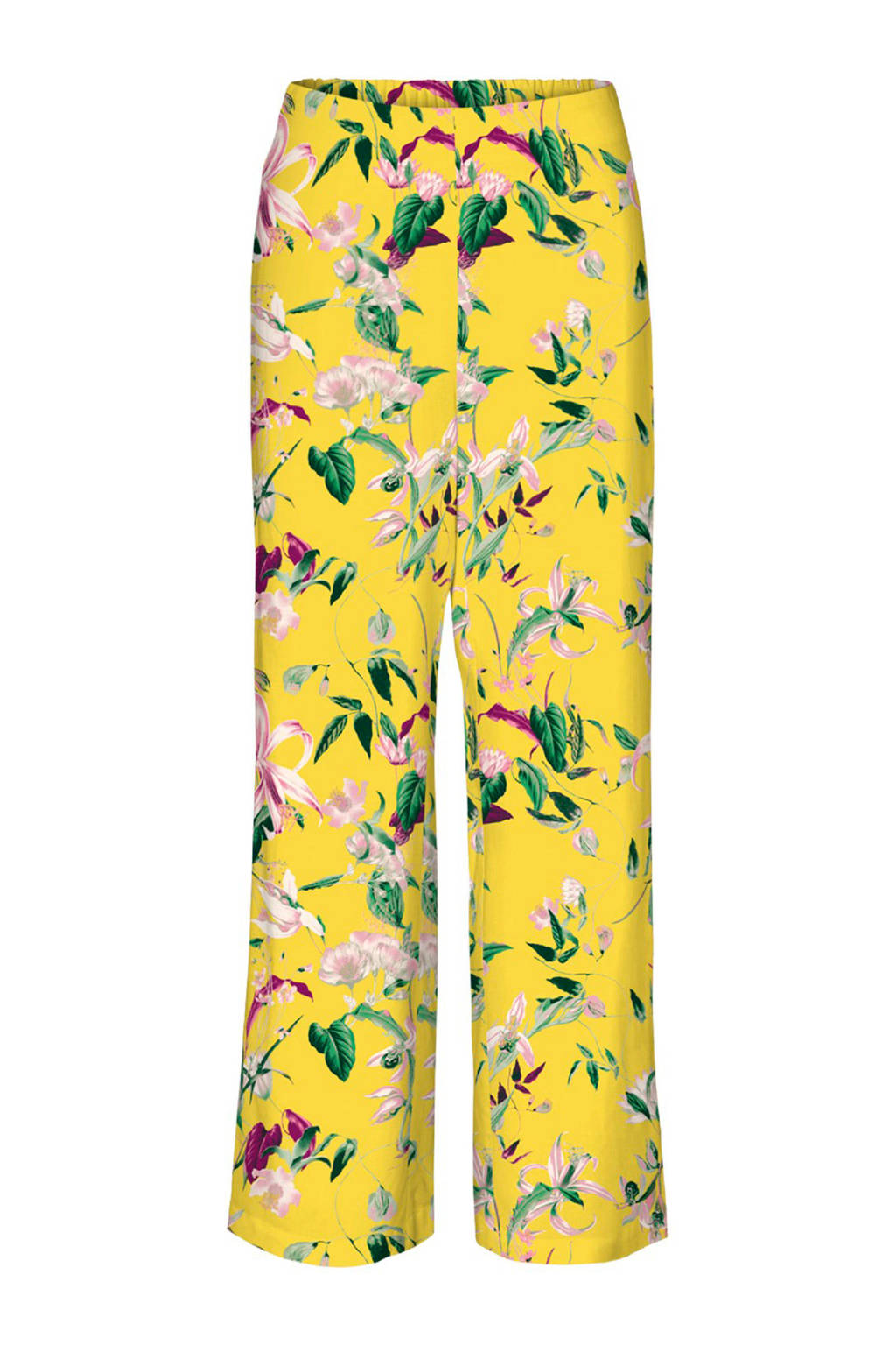 VERO MODA broek met all-over print, Geel/multi