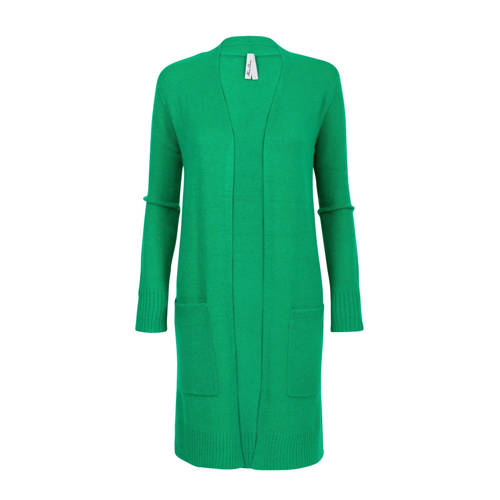 Miss Etam Regulier Gebreide Vest Groen miss etam kopen in de aanbieding