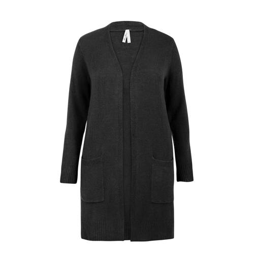 Miss Etam Plus Gebreide Vest Zwart miss etam kopen in de aanbieding