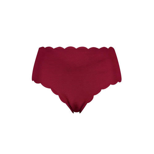 Hunkemoller Mix Match Bikinibroekje Scallop Dreams High Waist Bordeauxrood hunkemoller kopen in de aanbieding Hunkemoller Mix Match Bikinibroekje Scallop Dreams High Waist Bordeauxrood hunkemoller kopen in de aanbieding