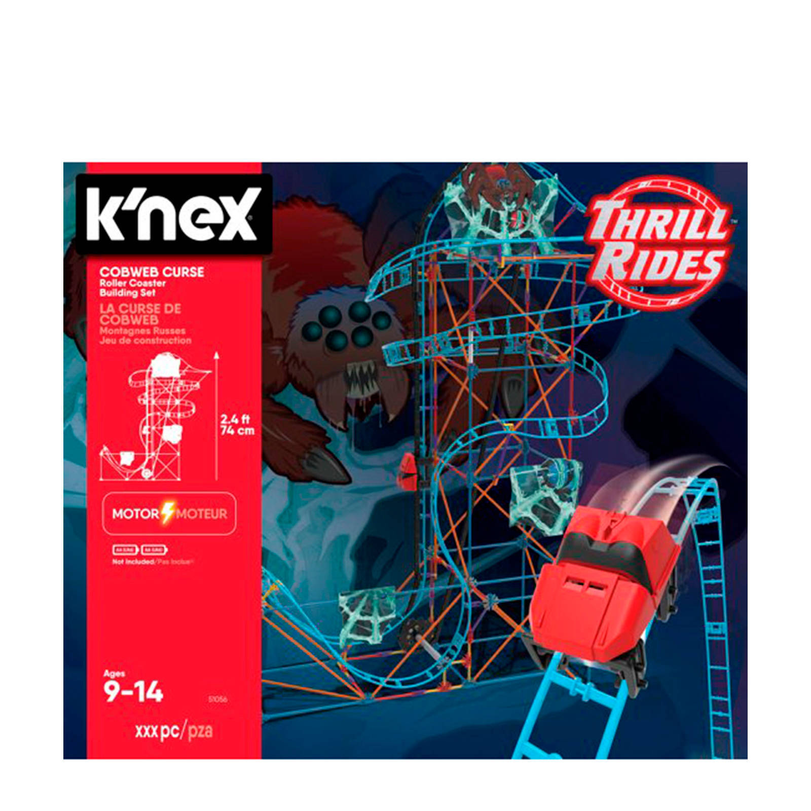 K nex Thrill Rides Cobweb Curse Roller Coaster Bouwset