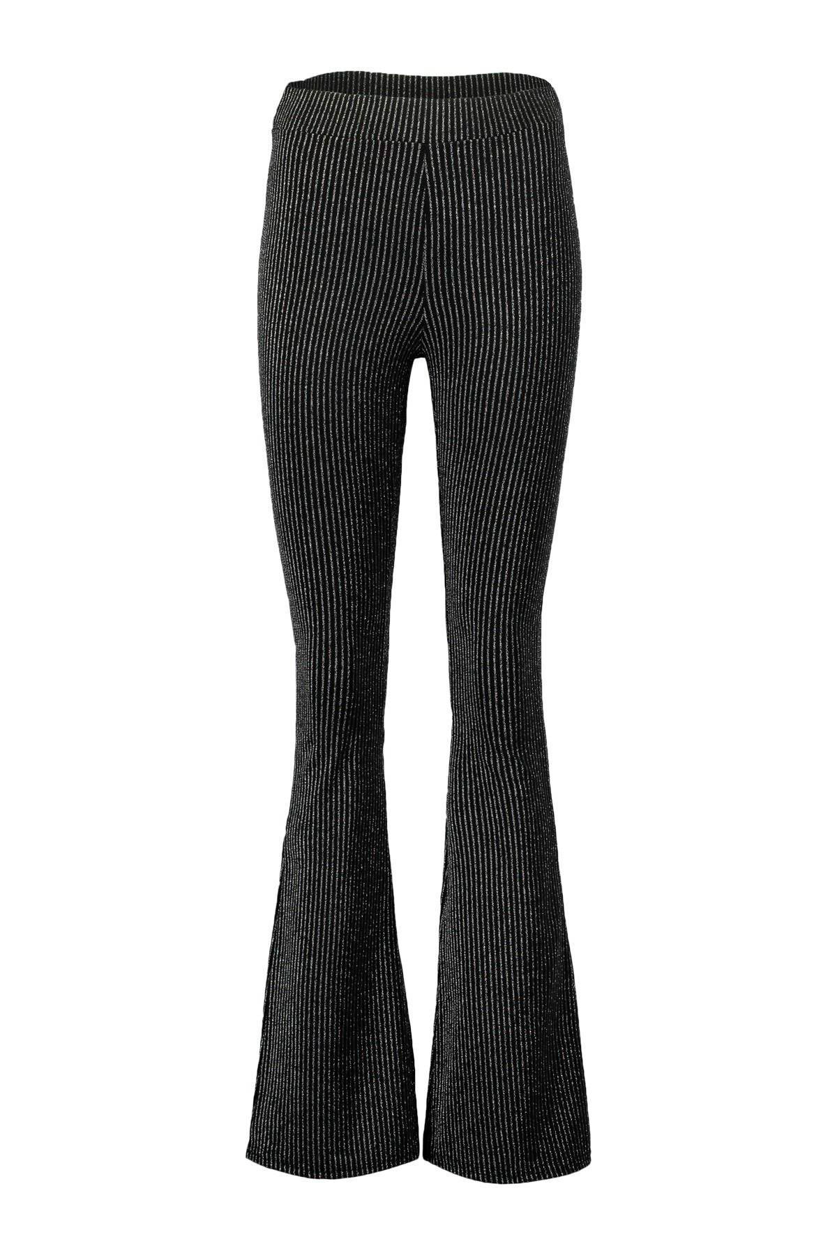 CoolCat flared glitterbroek zilver | wehkamp