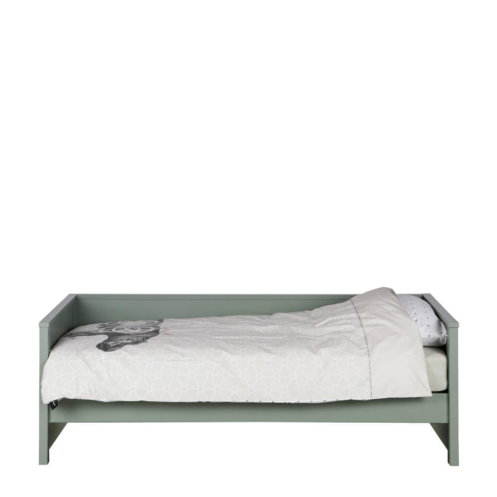 WOOOD WOOOD Nikki Bedbank Excl Lade - Grenen - Jadegroen - 73x208x100