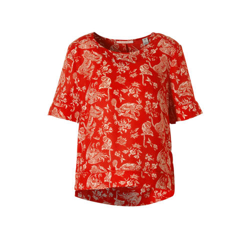 Scotch Soda Top Met All Over Print Rood scotch soda kopen in de aanbieding Scotch Soda Top Met All Over Print Rood scotch soda kopen in de aanbieding