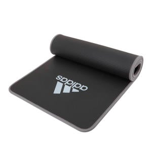 fitnessmat 10mm zwart/grijs