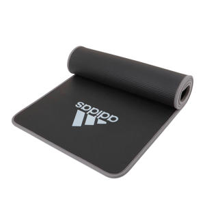 fitnessmat 10mm zwart/grijs