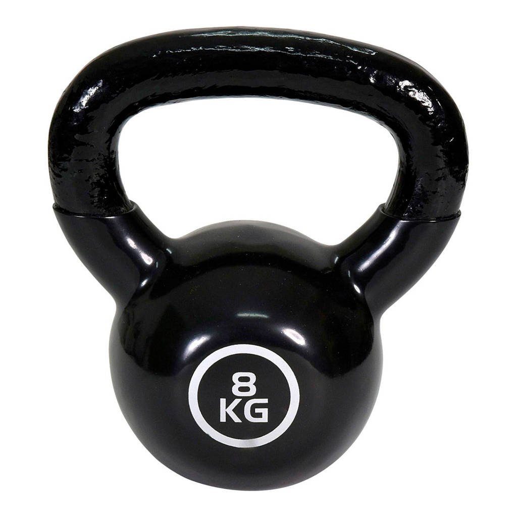Christopeit Kettlebell Guss - 8 kg, Zwart