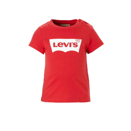 Levis Kids Baby T Shirt Met Logo Rood levis kopen in de aanbieding Levis Kids Baby T Shirt Met Logo Rood levis kopen in de aanbieding