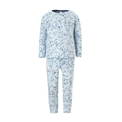 Ca Palomino Pyjama Met Katten Blauw ca kopen in de aanbieding