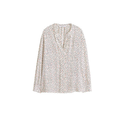 Violeta By Mango Top Met Stippelprint Ecru violeta by mango kopen in de aanbieding Violeta By Mango Top Met Stippelprint Ecru violeta by mango kopen in de aanbieding