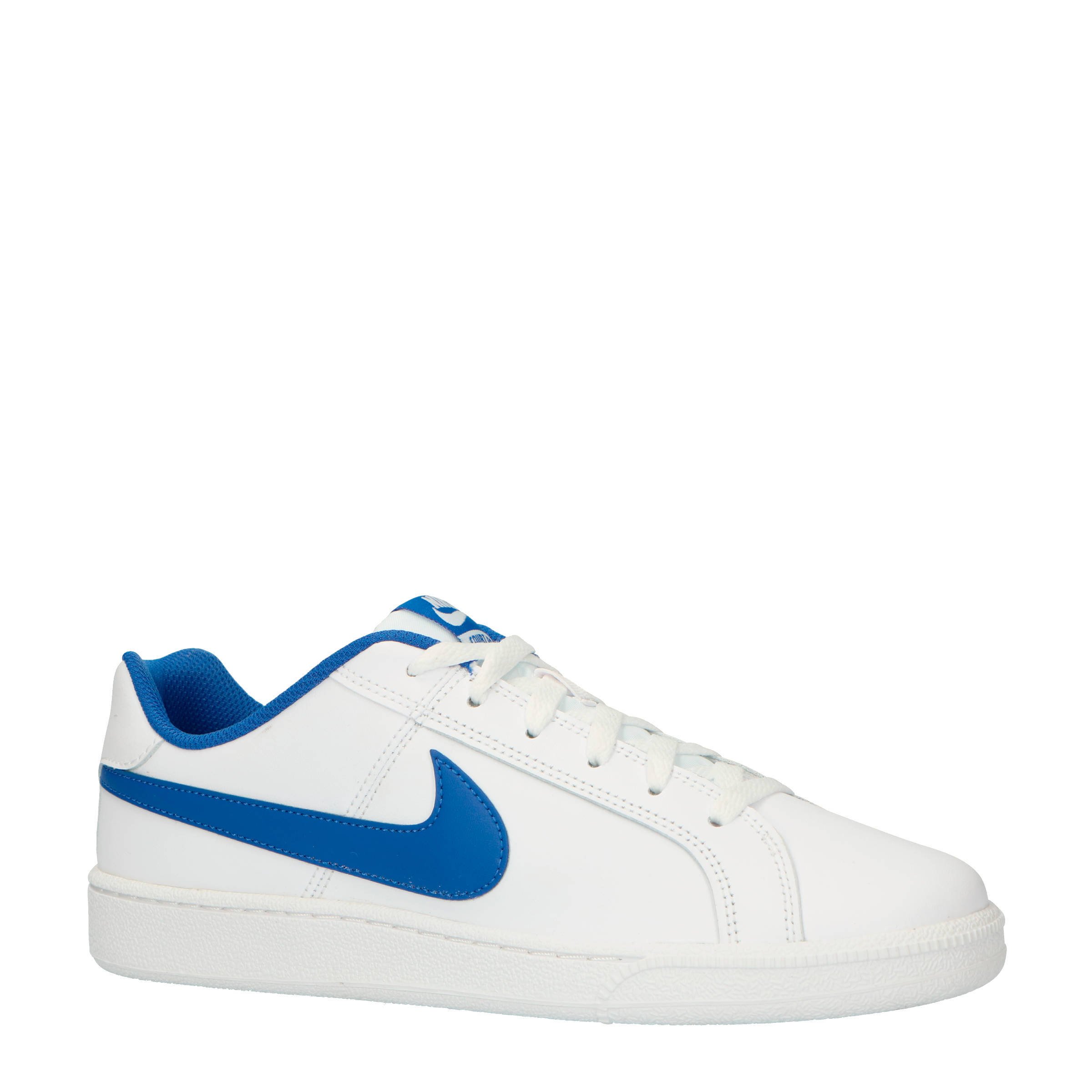 Nike Court Royale leren sneakers wit/blauw | wehkamp Nike Court Royale leren sneakers wit/blauw | wehkamp