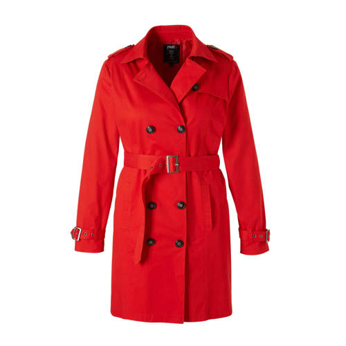 Yesta Trenchcoat Rood yesta kopen in de aanbieding