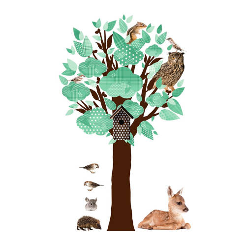 Kek Amsterdam Muursticker Forest Friends 88X145 Cm kek amsterdam kopen in de aanbieding