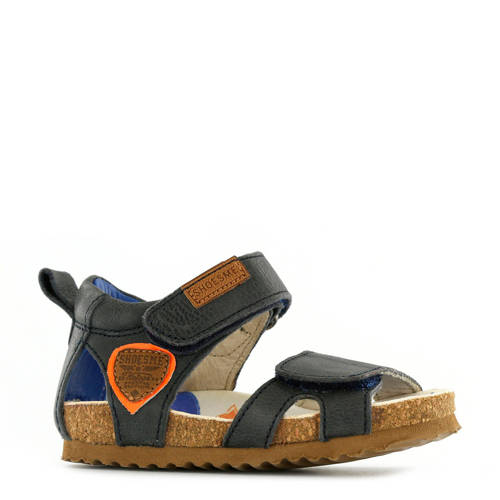 Shoesme Leren Sandalen Blauw shoesme kopen in de aanbieding