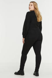 thumbnail: Zizzi regular waist slim fit jeans zwart
