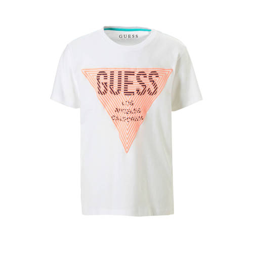Guess T Shirt Met Tekstprint guess kopen in de aanbieding
