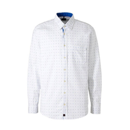 Strellson Regular Fit Overhemd Met Print Wit strellson kopen in de aanbieding