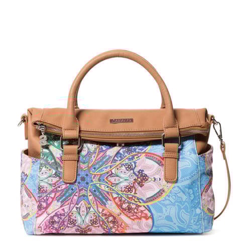 Desigual Gebloemde Tas Blauw desigual kopen in de aanbieding