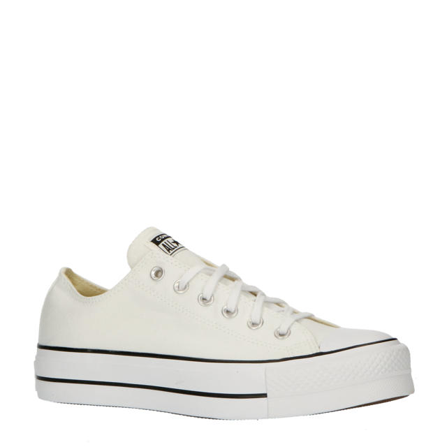 slim volleybal Booth Converse Chuck Taylor All Star OX sneakers wit/zwart | wehkamp