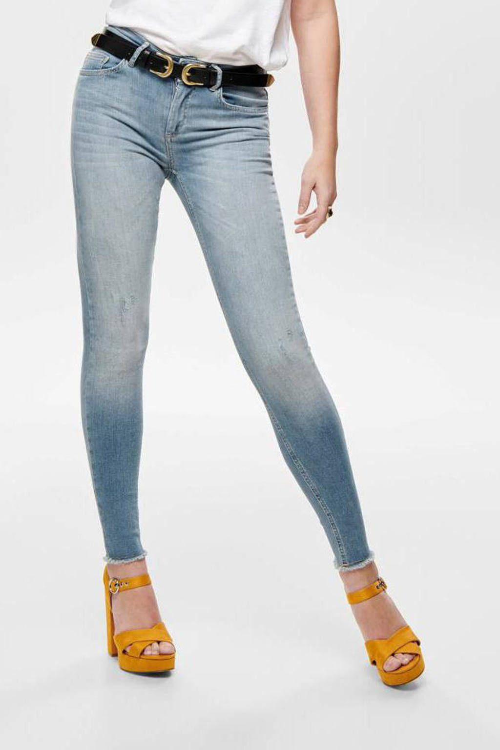 ONLY skinny jeans ONLBLUSH light denim | wehkamp